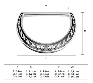 Dimensioner till western d-ring - Saddlers Design